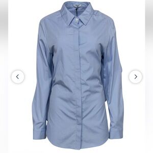 Classic Women's Button-Down Shirt - Light Blue